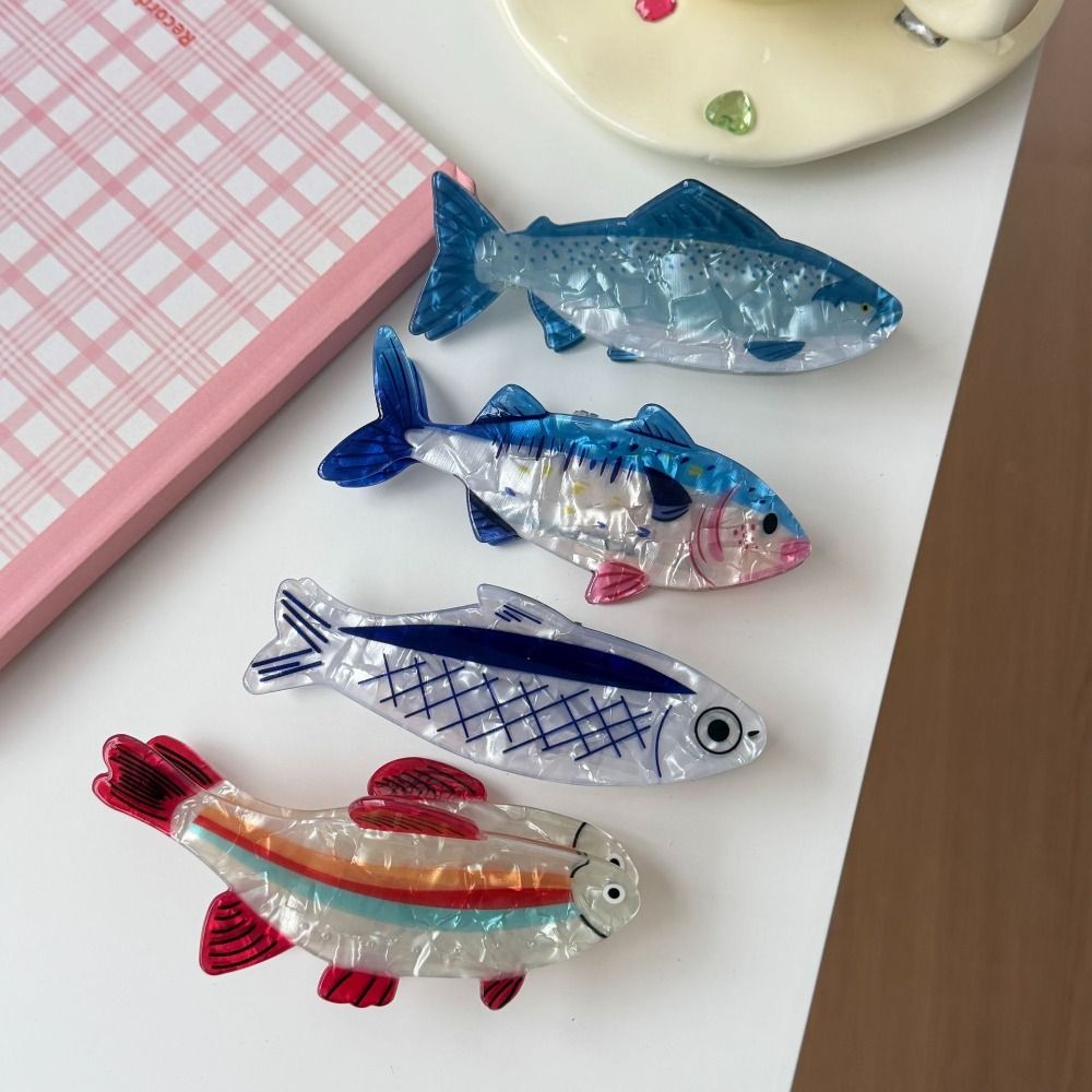 Korean Girl Lifestyle - ヘアピン 海洋動物 ヘアクリップ PVC ツナ 魚類