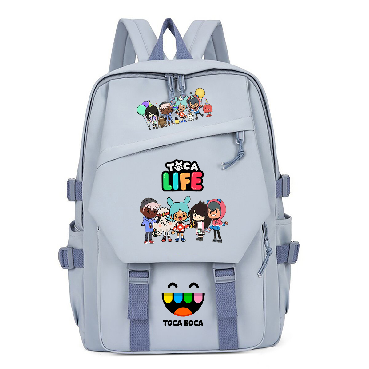 Korean Girls Lifestyle - Toca Life World プリントバックパック子供スクールバッグ高品質学生男の子女の子ラップトップバッグパックファッション韓国スタイルバックパック