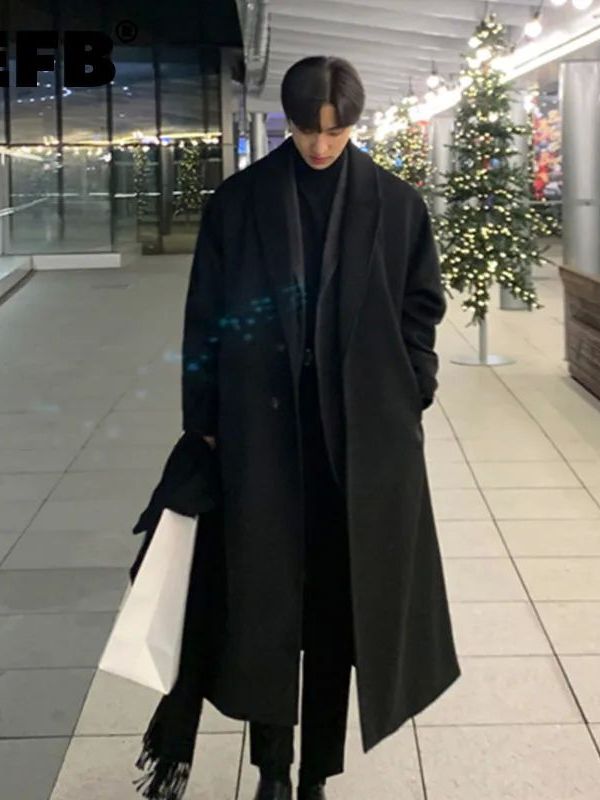 Korean Girls Lifestyle - 韓国風メンズルーズカジュアルシングルブレストオーバーコートクリーンフィットスポーツウェアアウトドアウェアアクティブライフスタイル向け
