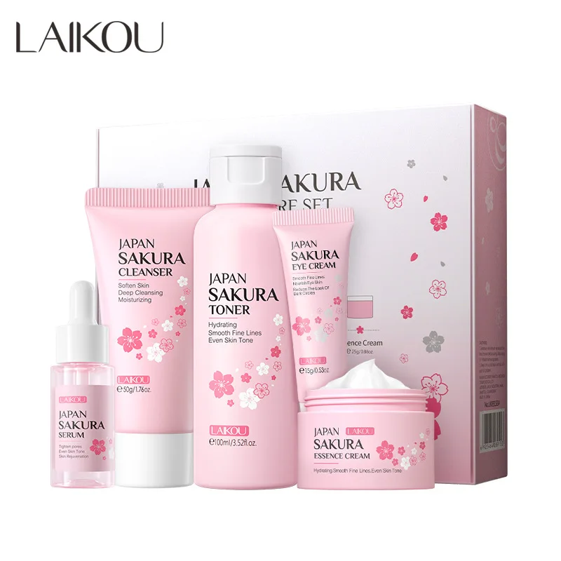 LAIKOU サクラキット スキンケアセット 保湿・小じわ対 - Korean Skincare Routine のレビューと価格