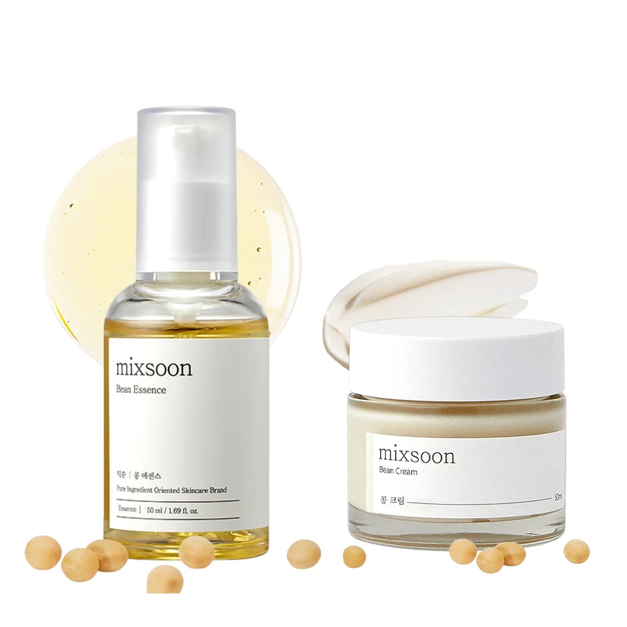 ミックスーン豆エッセンスクリームデュオセット 保湿・滑らか肌 - Korean Skincare Routine のレビューと価格