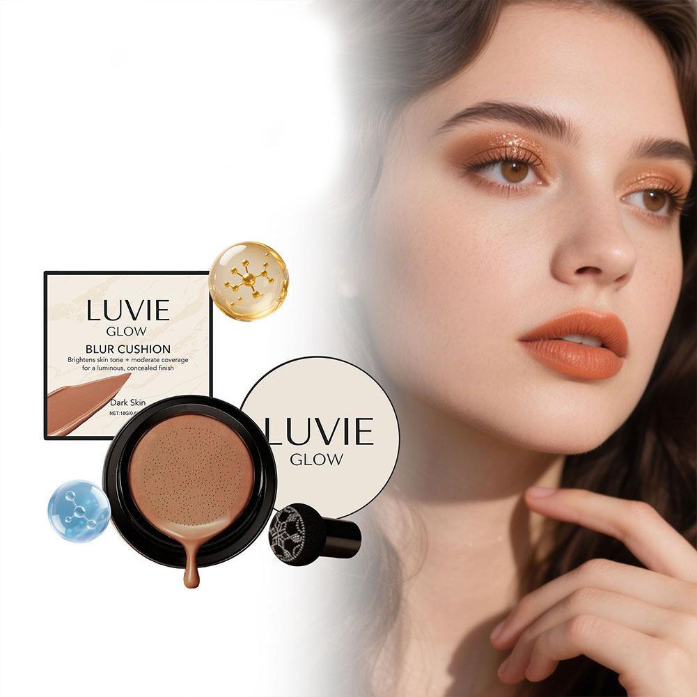 LUVIE GLOW 韓国産マッシュルームパフ エアクッショ - Bb Cushion Korean のレビューと価格