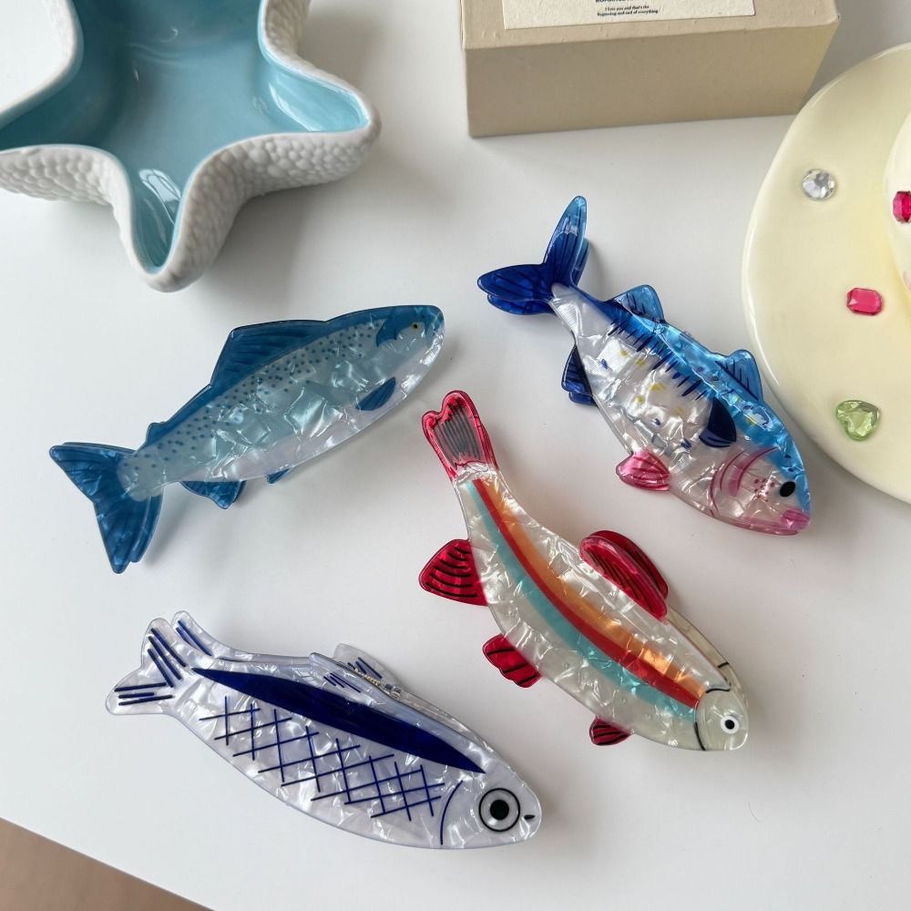 かわいいヘアピン 海の動物 ヘアクリップ PVC製 金魚 海 - Korean Girls Lifestyle のレビューと価格